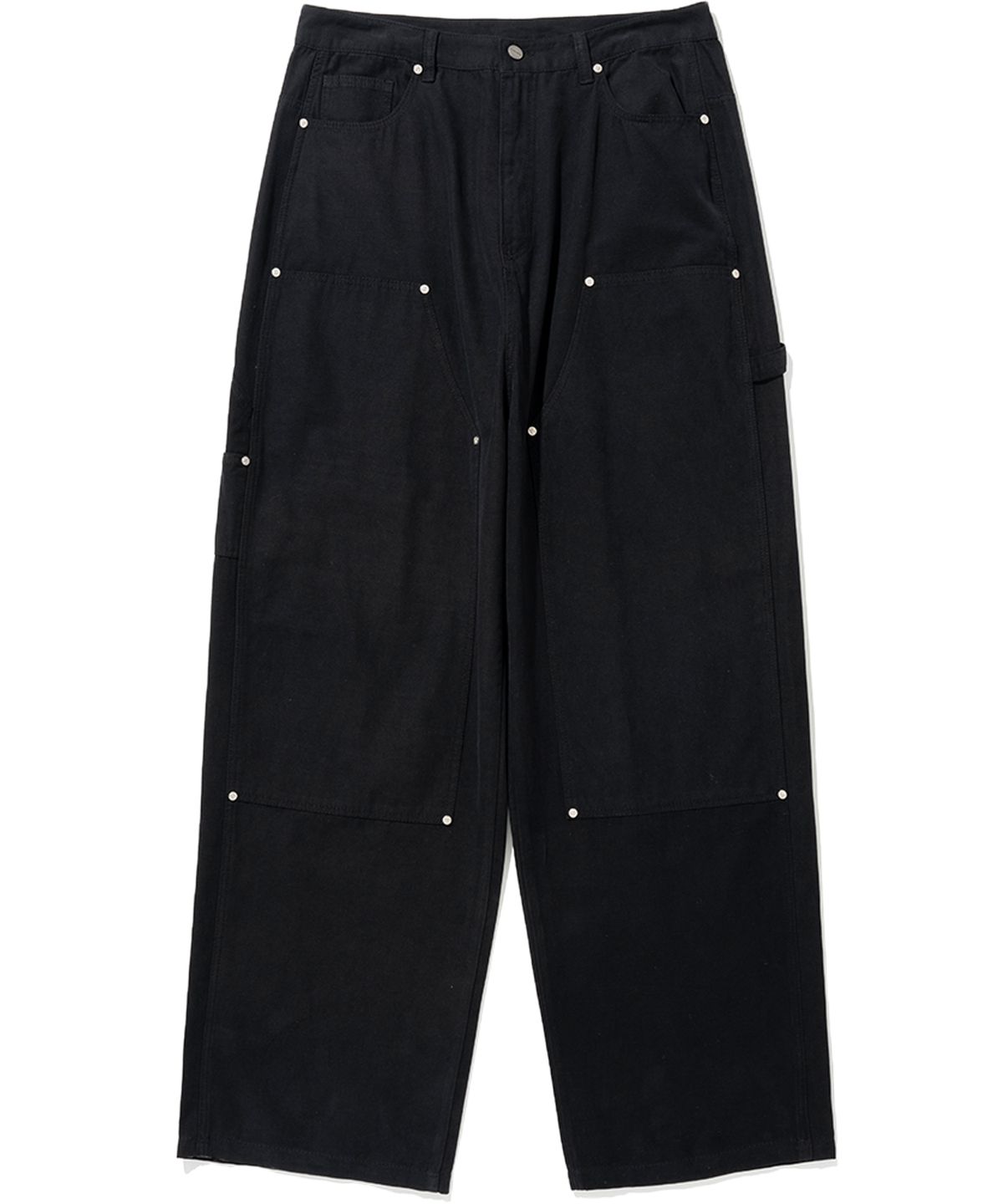 낫포너드(NOT4NERD) Relax Fit Carpenter Pants - Black