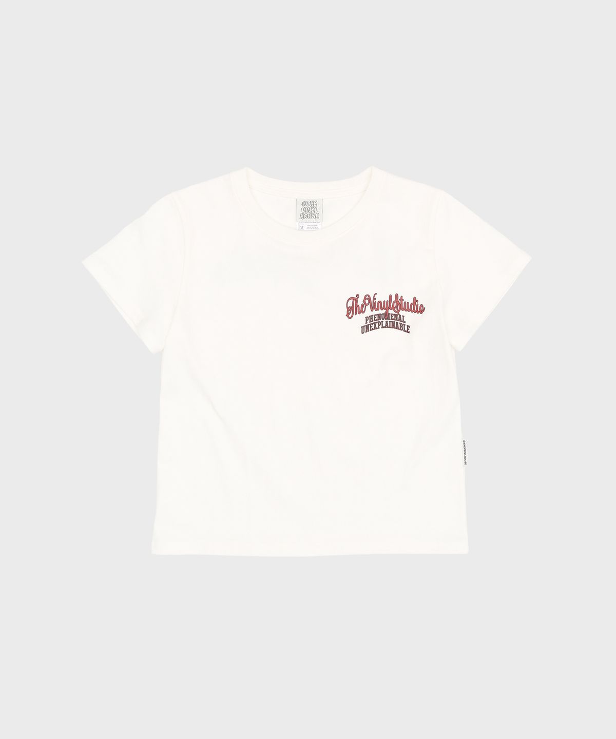 더바이닐하우스(THEVINYLHOUSE) ARC LOGO TEE WHITE (VH2ESMT503A)