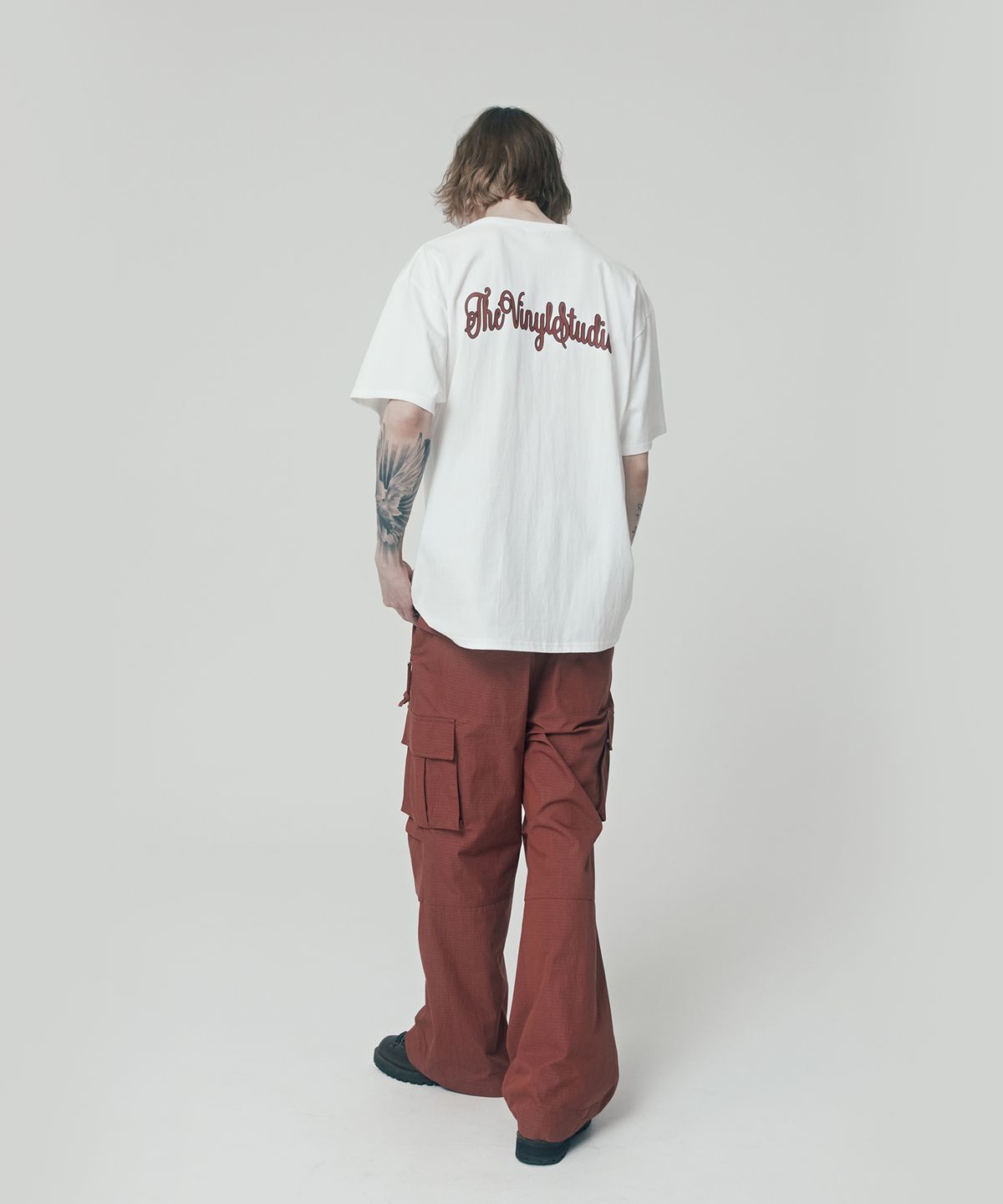 더바이닐하우스(THEVINYLHOUSE) ARC LOGO TEE WHITE (VH2ESMT503A)