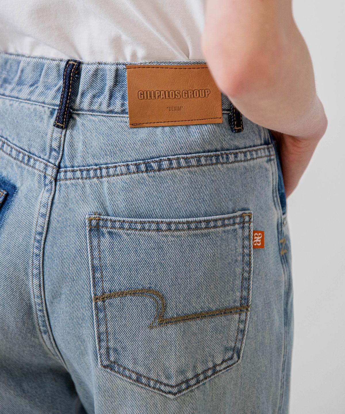 논앤논(NON AND NON) Pocket Coloring Wide Denim Pants_NSDP435 (Light blue)