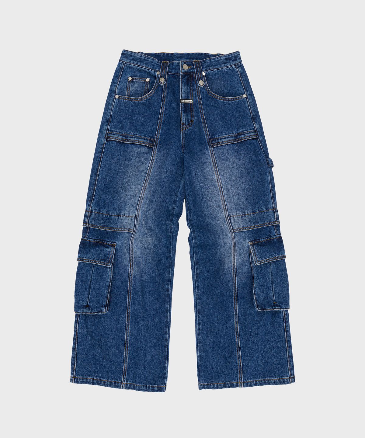더바이닐하우스(THEVINYLHOUSE) HARDTACK WIDE DENIM PANTS BLUE (VH2ESUD110A)