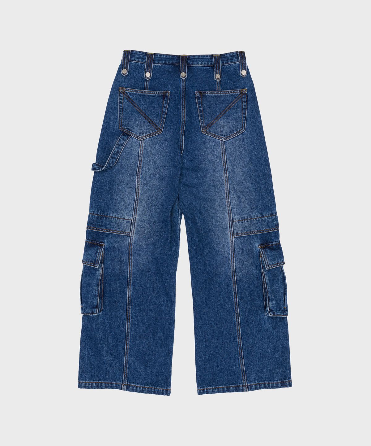 더바이닐하우스(THEVINYLHOUSE) HARDTACK WIDE DENIM PANTS BLUE (VH2ESUD110A)
