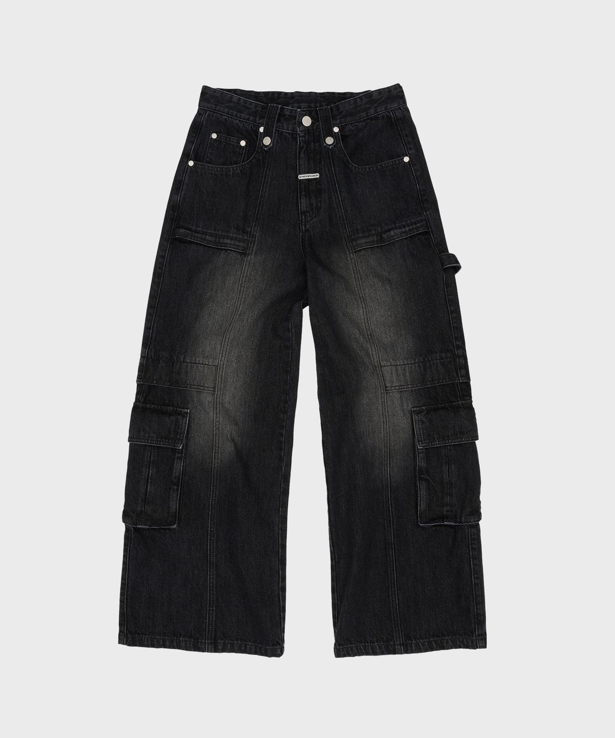 더바이닐하우스(THEVINYLHOUSE) HARDTACK WIDE DENIM PANTS CHARCOAL (VH2ESUD110A)