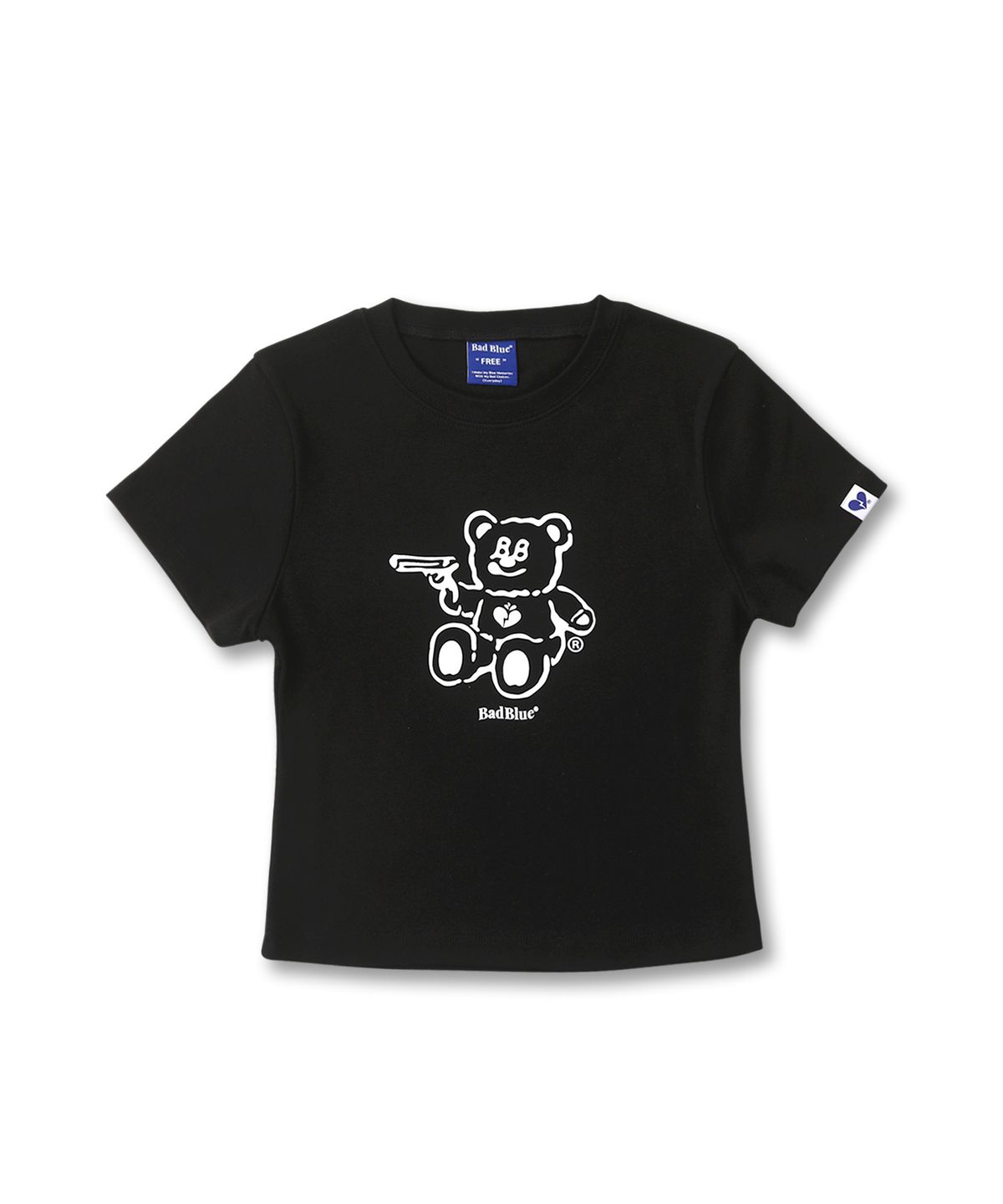 배드블루(BADBLUE) BadBear Slim Tee Black