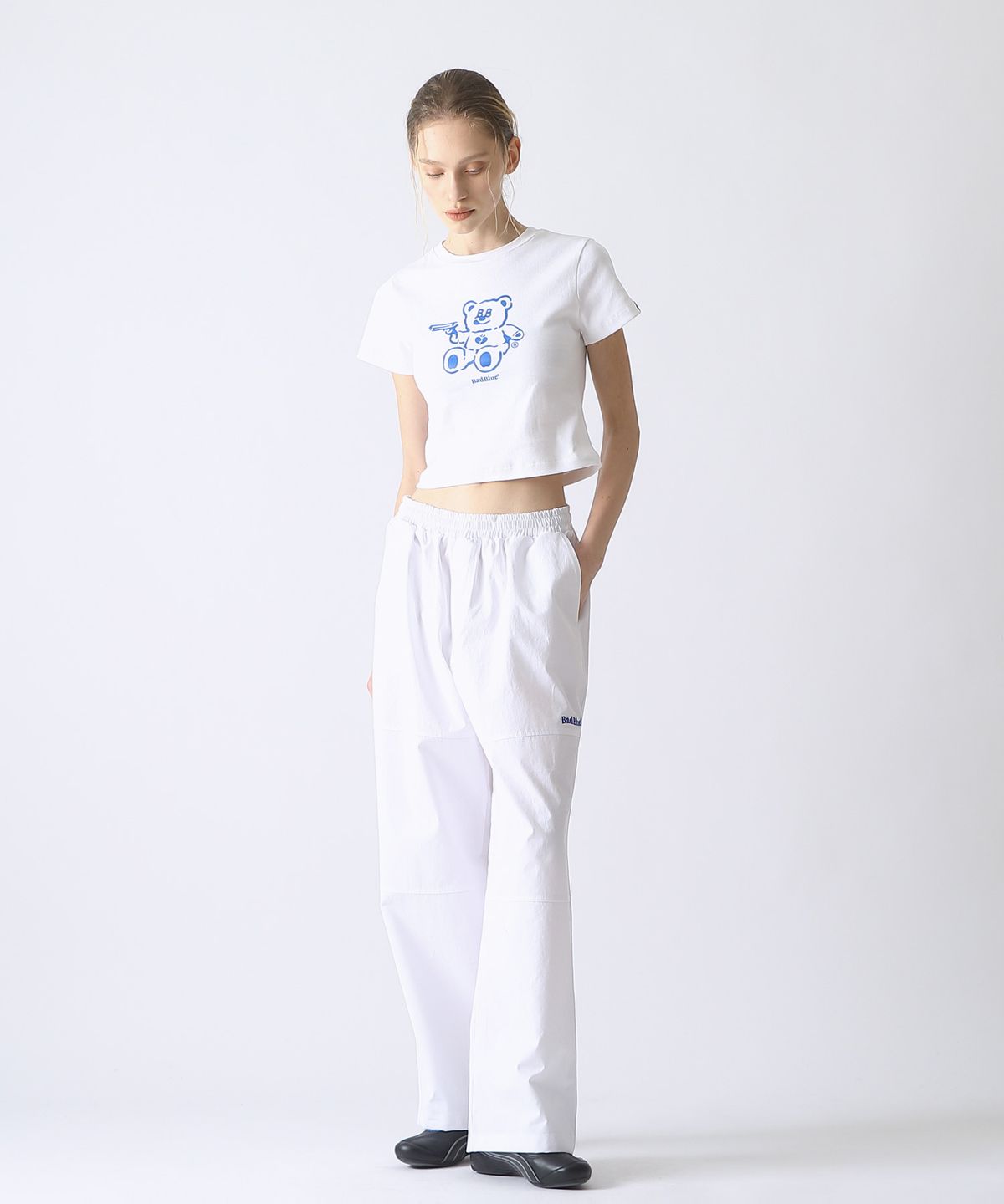 배드블루(BADBLUE) BadBear Slim Tee White
