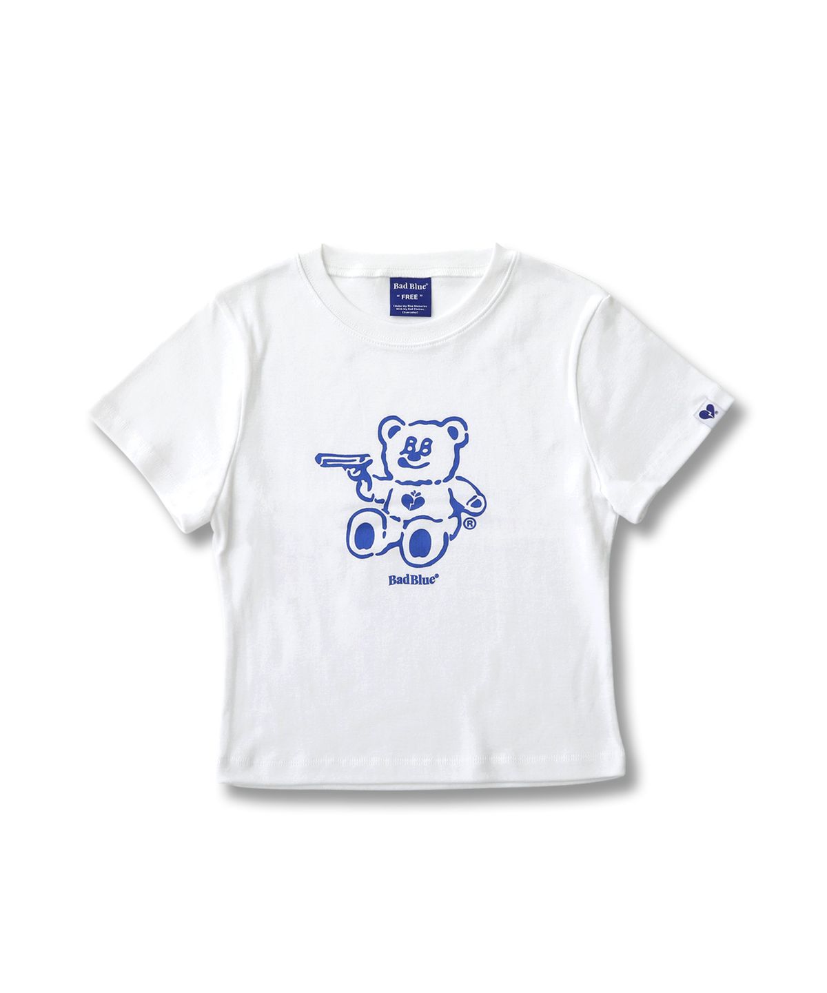 배드블루(BADBLUE) BadBear Slim Tee White