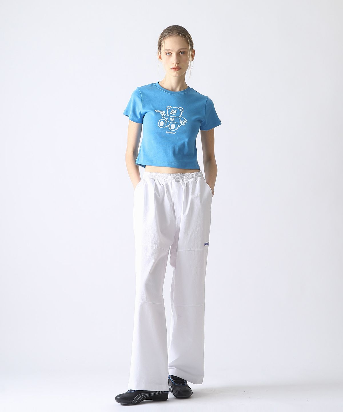 배드블루(BADBLUE) BadBear Slim Tee Skyblue