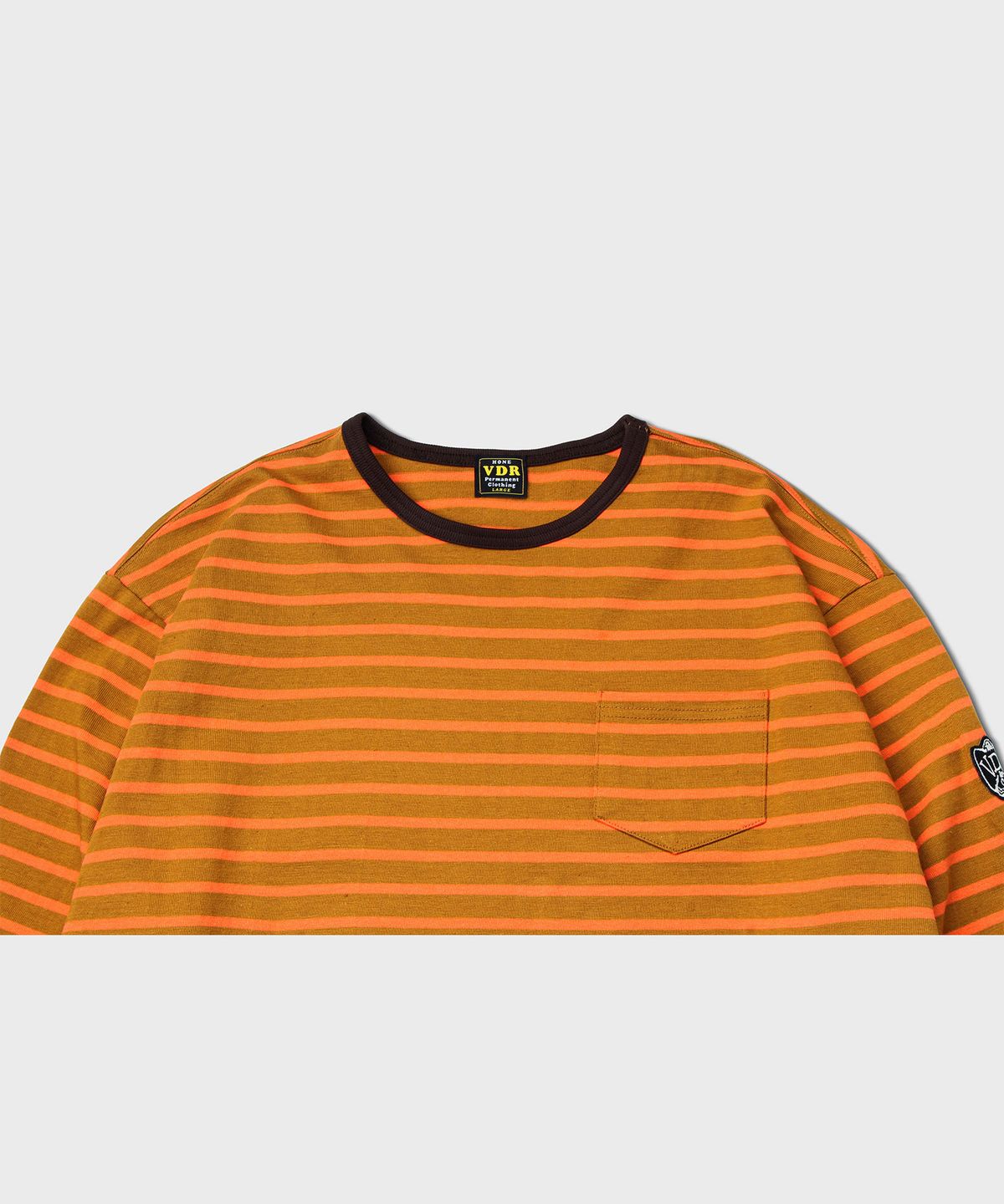 비디알(VDR) BORDER T-SHIRT [Orange Carmel]
