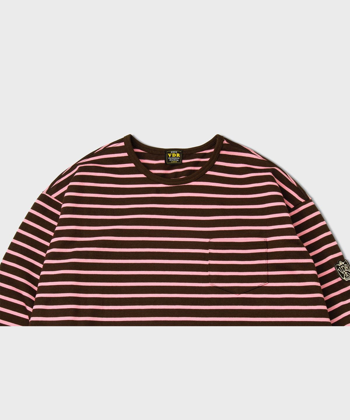 비디알(VDR) BORDER T-SHIRT [Rose Choco]