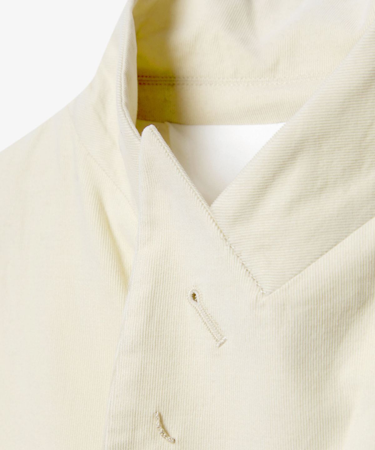 벌스데이수트(BIRTHDAYSUIT) CORDUROY DOUBLE BREASTED JACKET (LIGHT BEIGE)