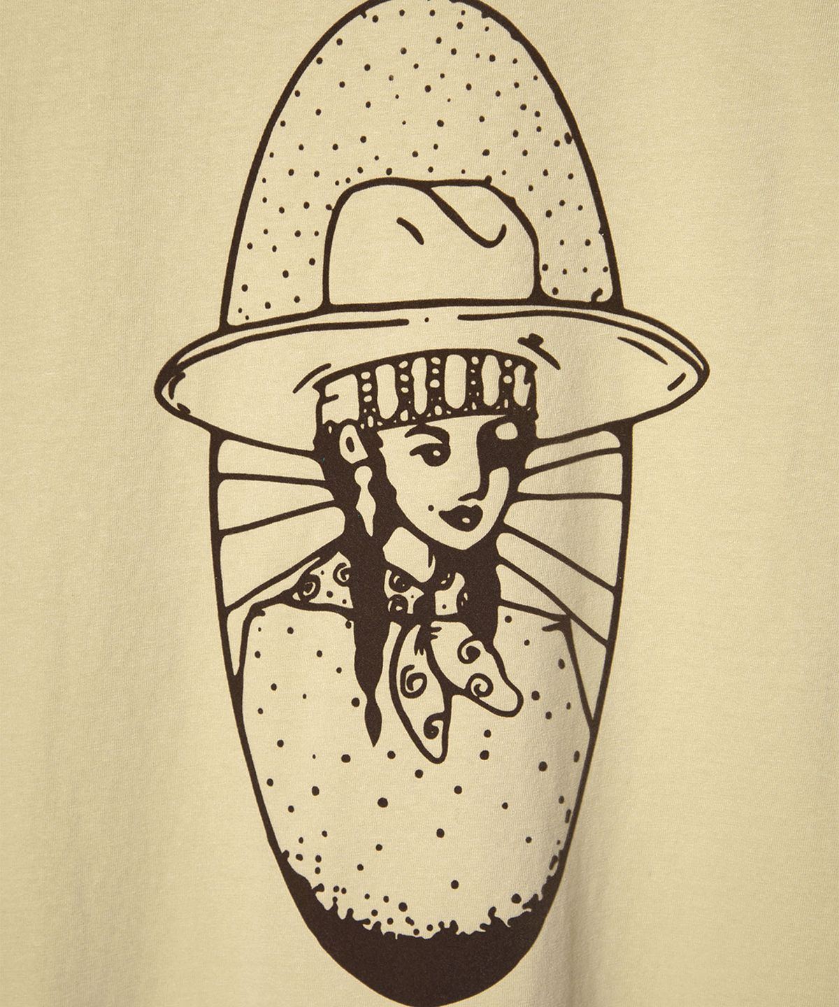 벌스데이수트(BIRTHDAYSUIT) INDIAN T-SHIRT (BEIGE)
