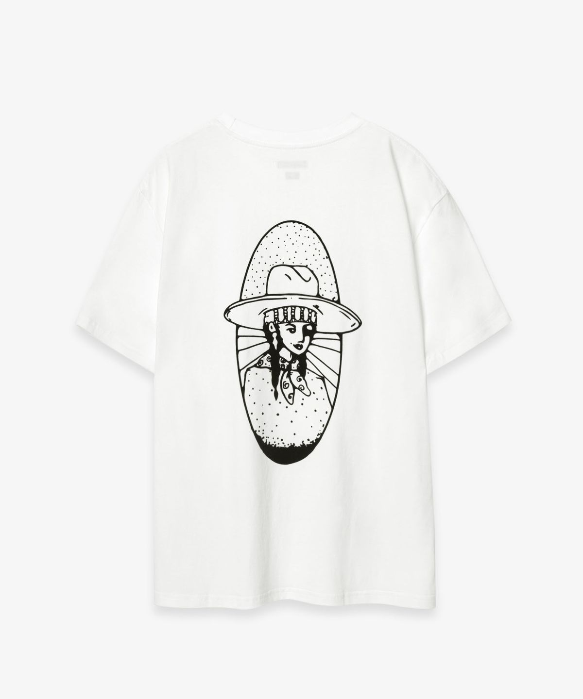 벌스데이수트(BIRTHDAYSUIT) INDIAN T-SHIRT (WHITE)