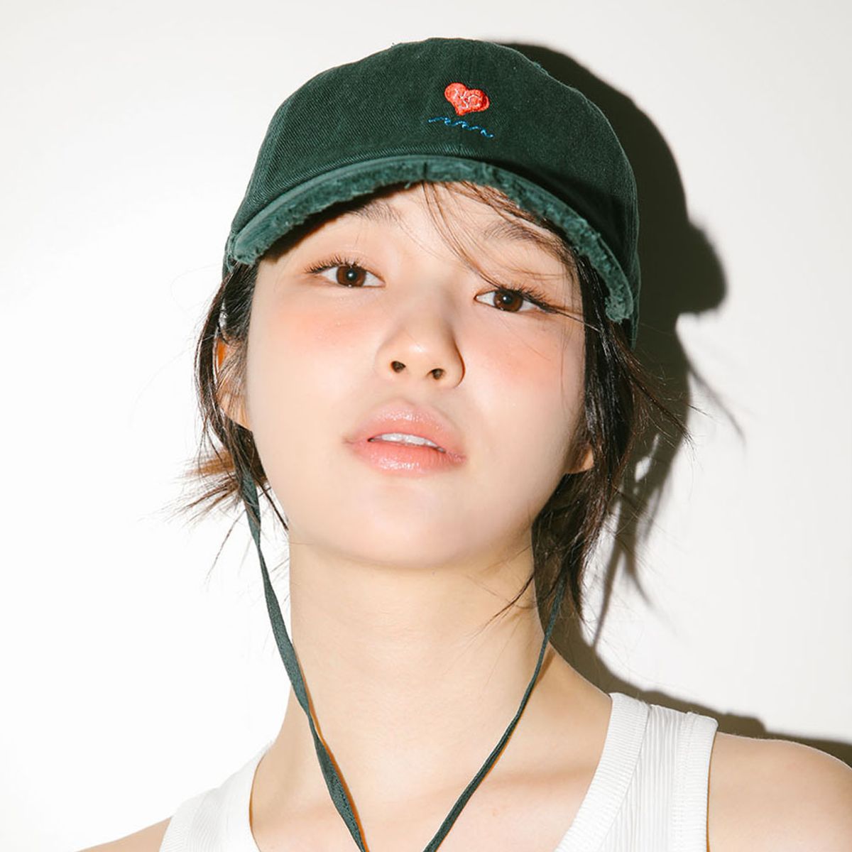 네이키드서프클럽(NAKED SURF CLUB) 하트 스트링 볼캡 (Deep Green)