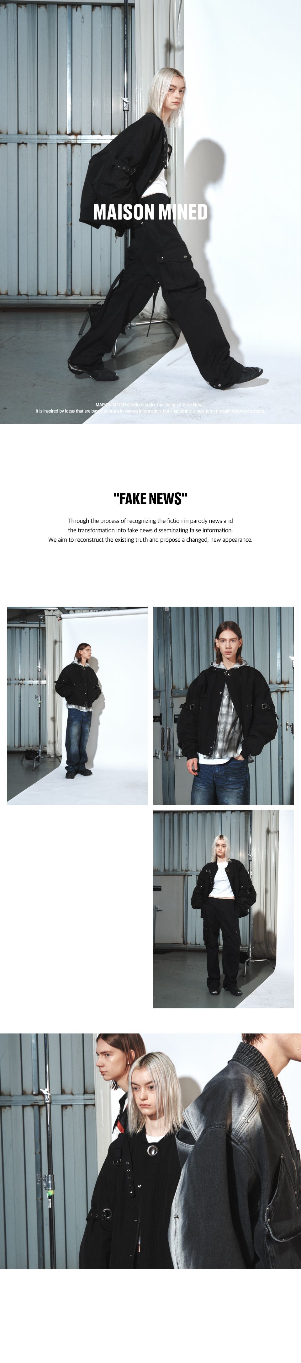 ジャケット・アウター MAISON MINED LINK EYELET STRAP MA-1 MUSINSA公式 | MAISON MINED LINK EYELET STRAP MA-1 BLACK