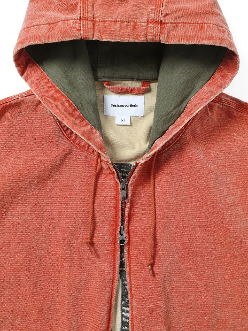 MUSINSA公式 | thisisneverthat Washed Carpenter Jacket Orange