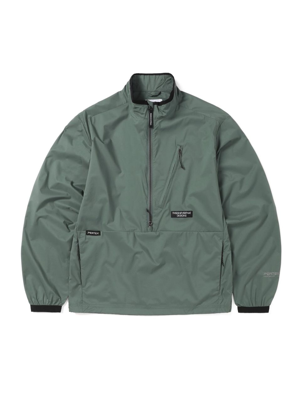 MUSINSA | thisisneverthat PERTEX® QA Half Zip Pullover Sage