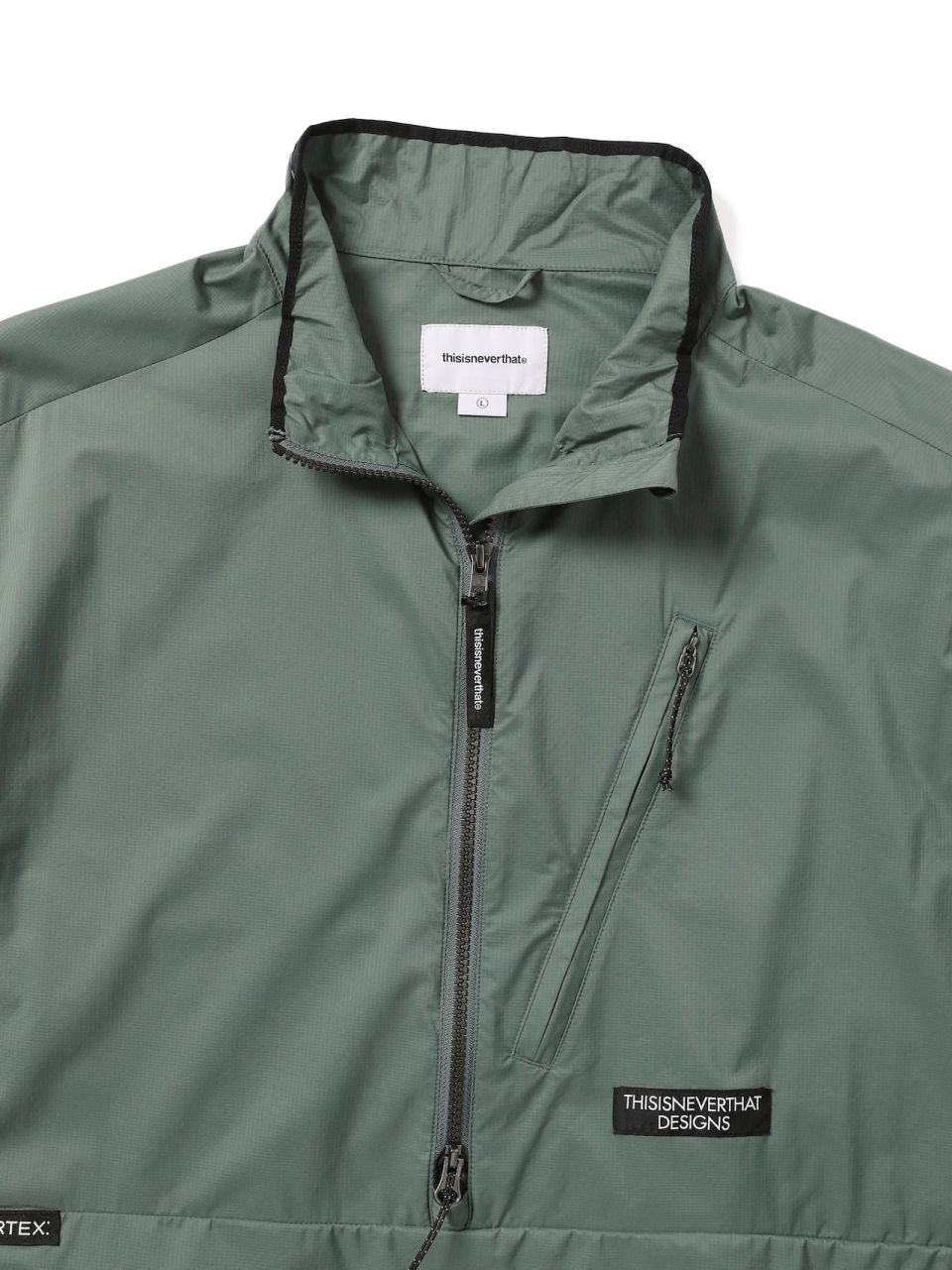 MUSINSA | thisisneverthat PERTEX® QA Half Zip Pullover Sage