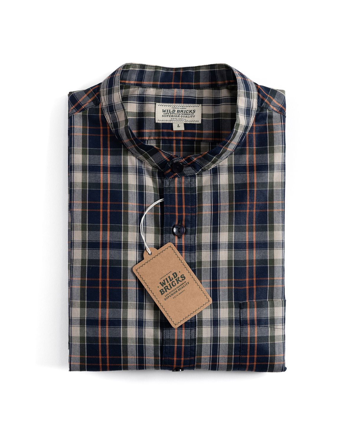 와일드 브릭스(WILD BRICKS) CH PICNIC SHIRT (navy)