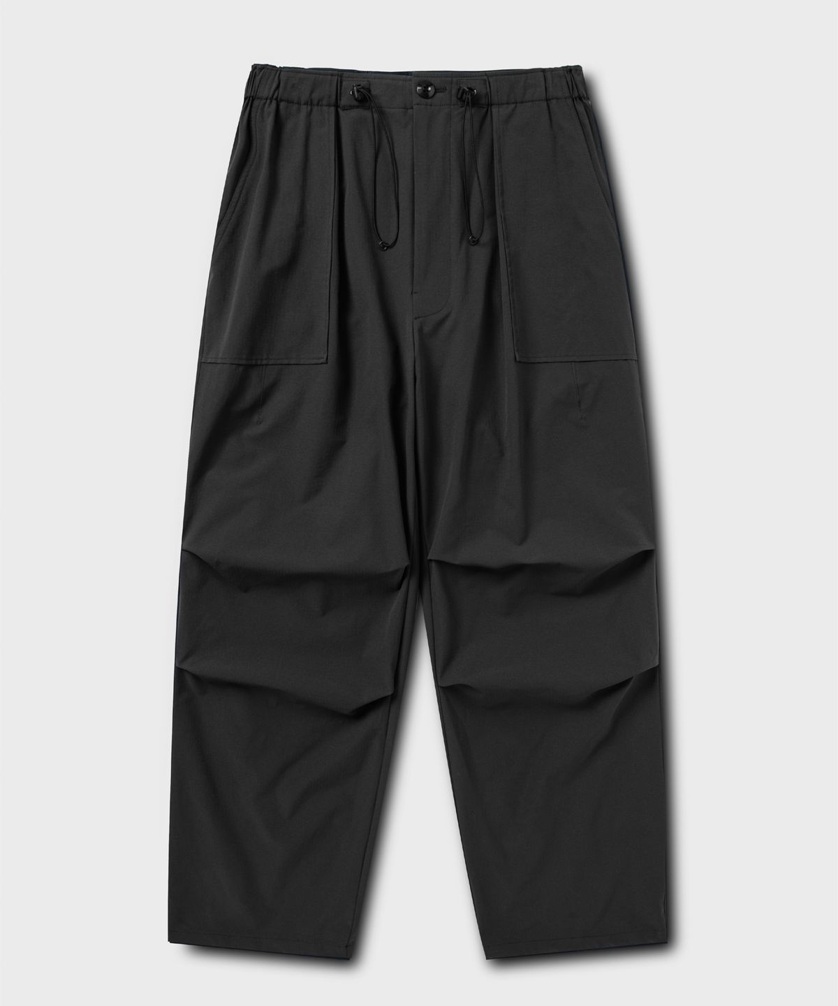 넌블랭크(NONBLANK) 밴딩 퍼티그 팬츠_DARK GREY