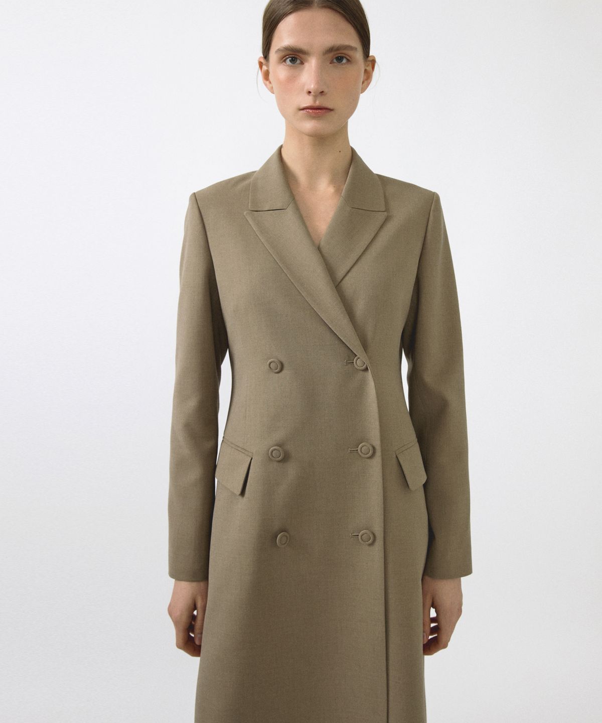 오떼뜨(OCTETTE) SUMMER-WOOL TAILORED COAT_2COLOR