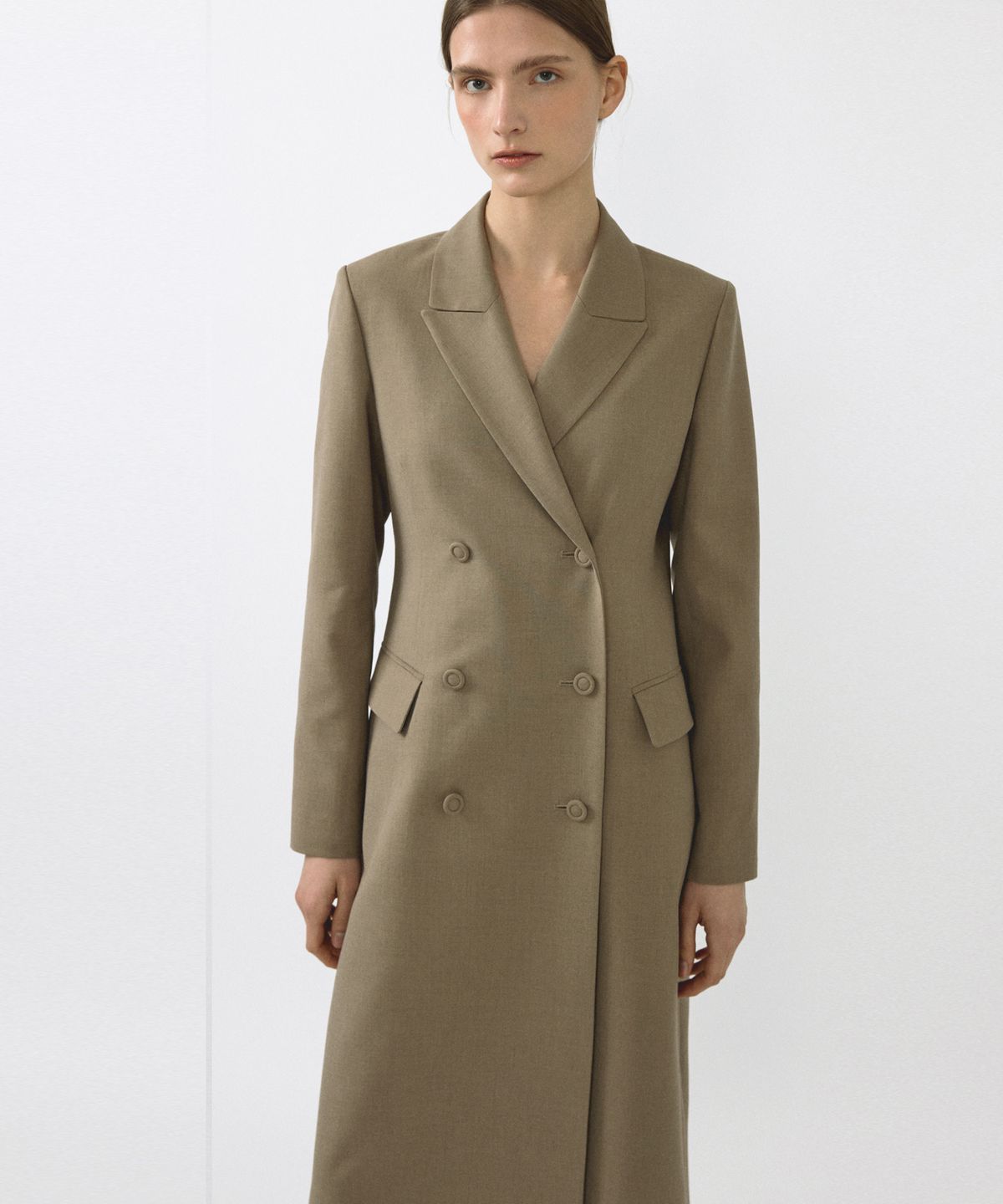 오떼뜨(OCTETTE) SUMMER-WOOL TAILORED COAT_2COLOR