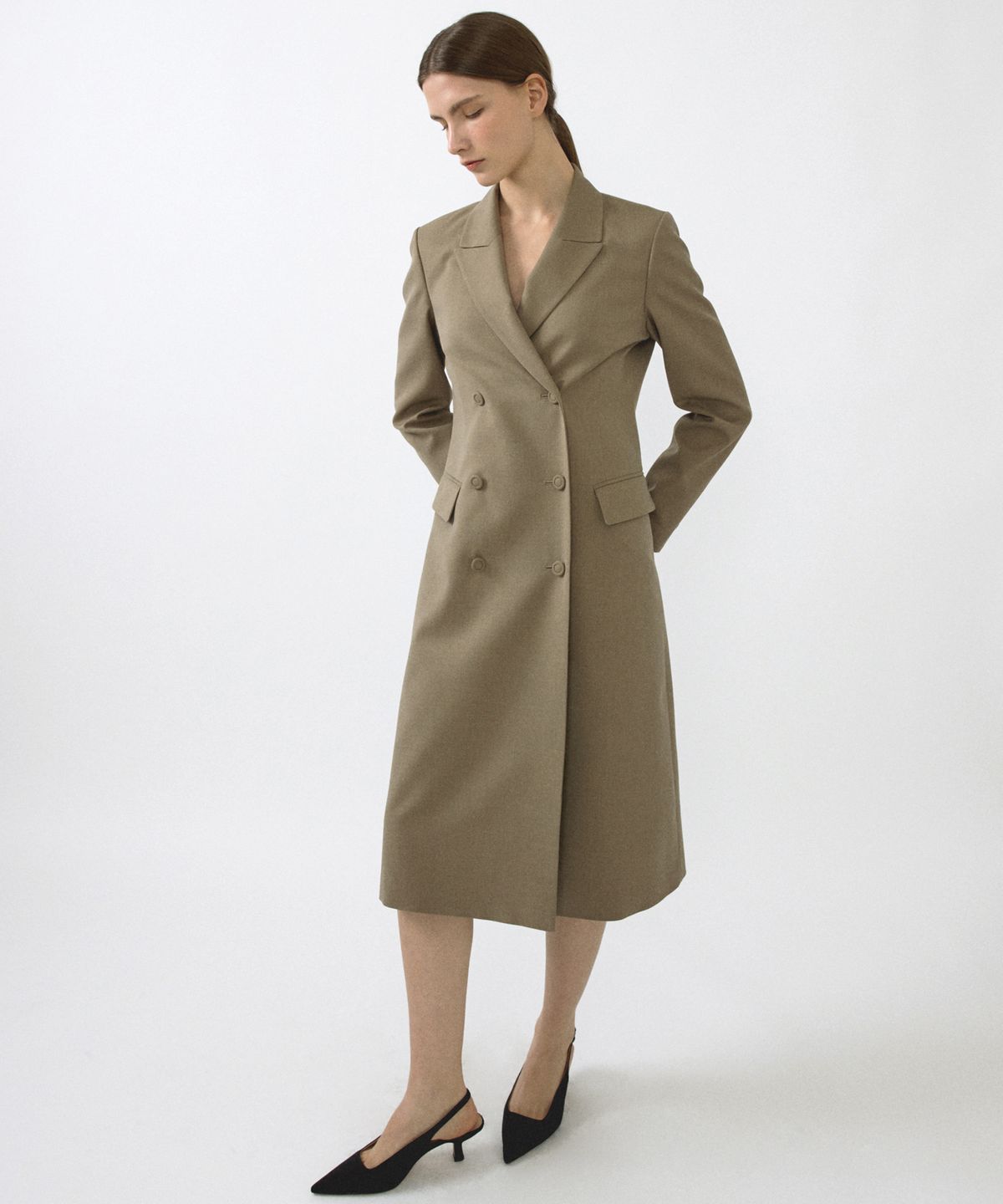 오떼뜨(OCTETTE) SUMMER-WOOL TAILORED COAT_2COLOR