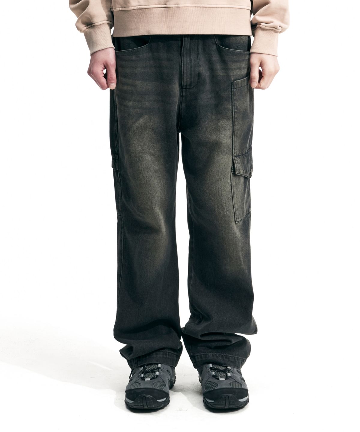 록히드마틴(LOCKHEED MARTIN) SIDE CARPENTER PANTS (BLACK)