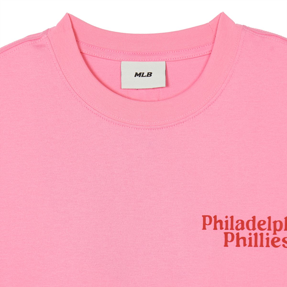 엠엘비(MLB) 컬시브 레터 반팔 티셔츠 PHI (Neon Pink) - 사이즈 & 후기 | 무신사