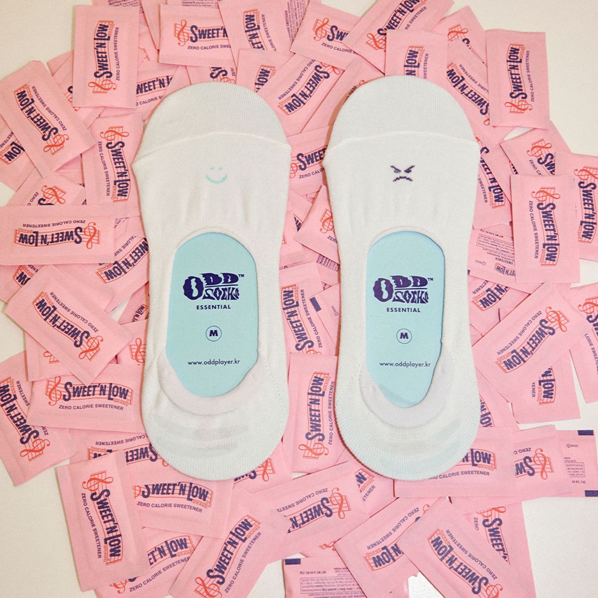 오드삭스(ODDSOCKS) [7PACK] 남녀공용 에센셜 페이크삭스 화이트 믹스