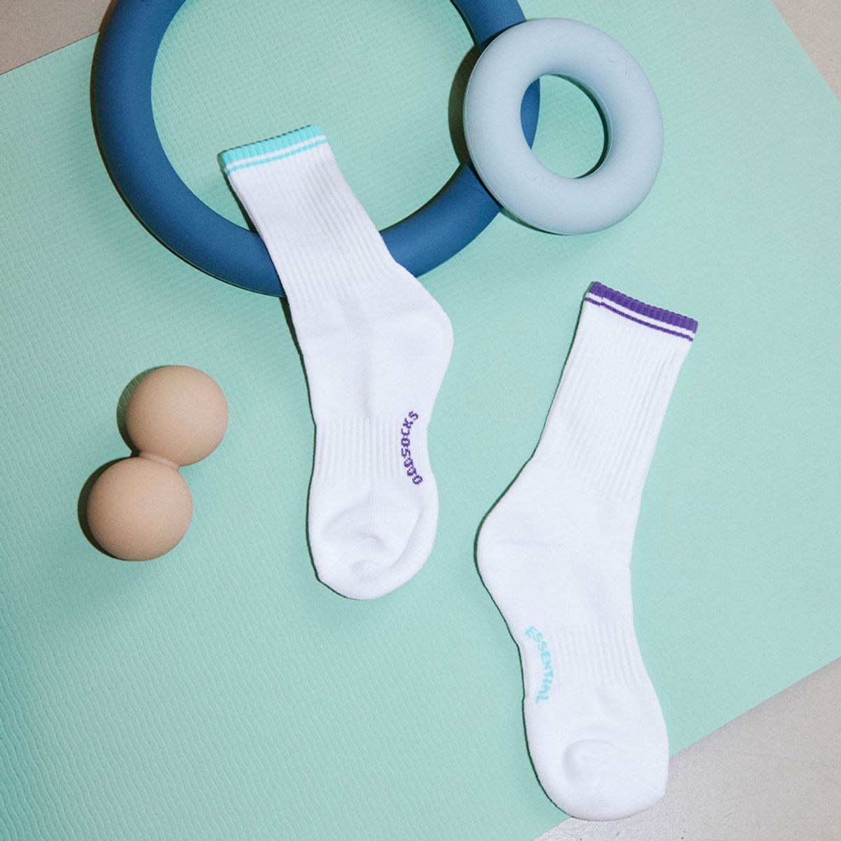 오드삭스(ODDSOCKS) [3PACK] 남녀공용 에센셜 스포츠삭스 화이트