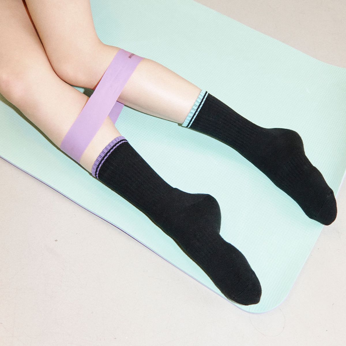 오드삭스(ODDSOCKS) [3PACK] 남녀공용 에센셜 스포츠삭스 블랙
