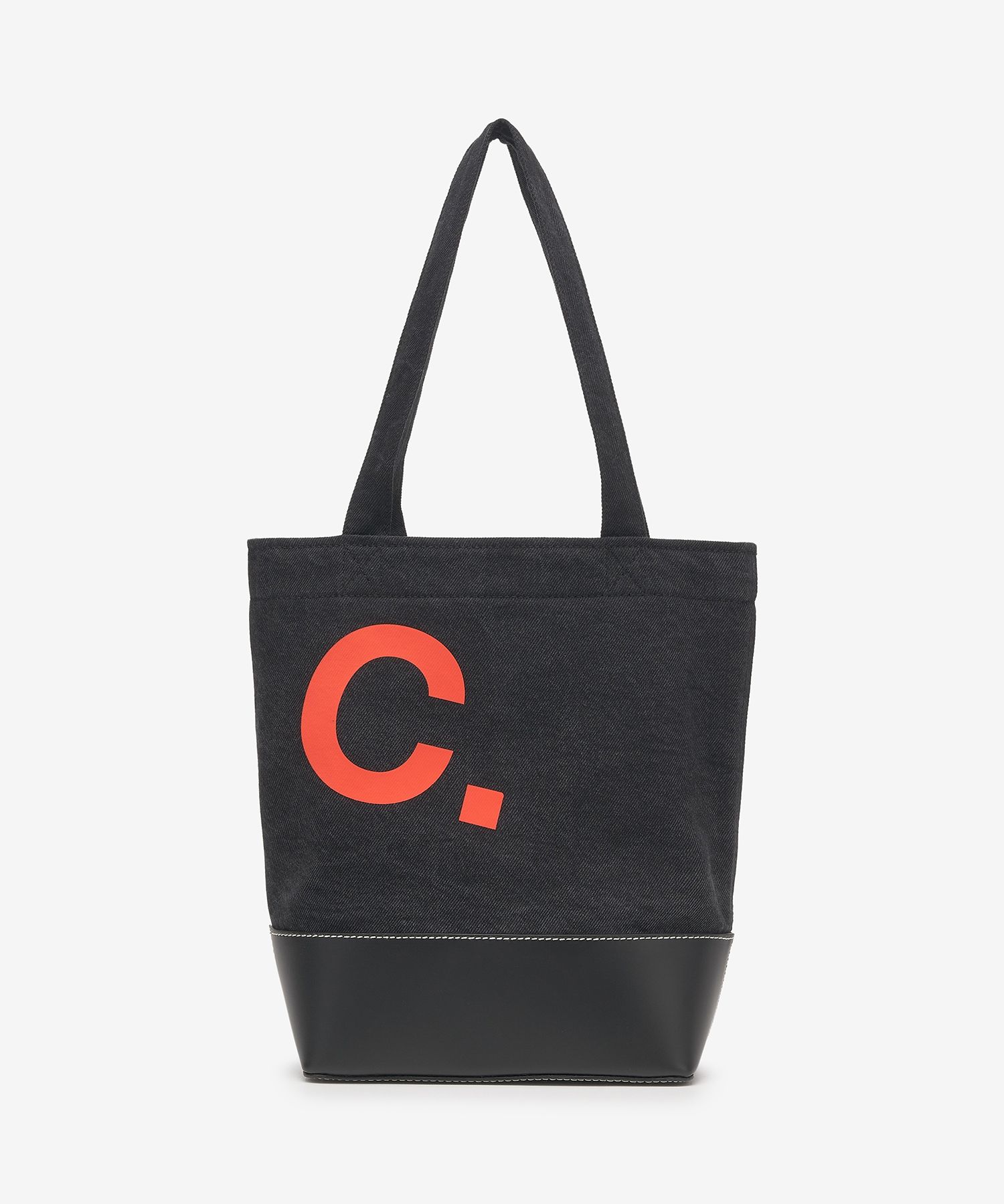 ☆A.P.C.☆ Small Axel Tote Bag Black COGZEM61568TZA COGZEM61 Axelle Small tote bag | Black stonewashed recycled denim and
