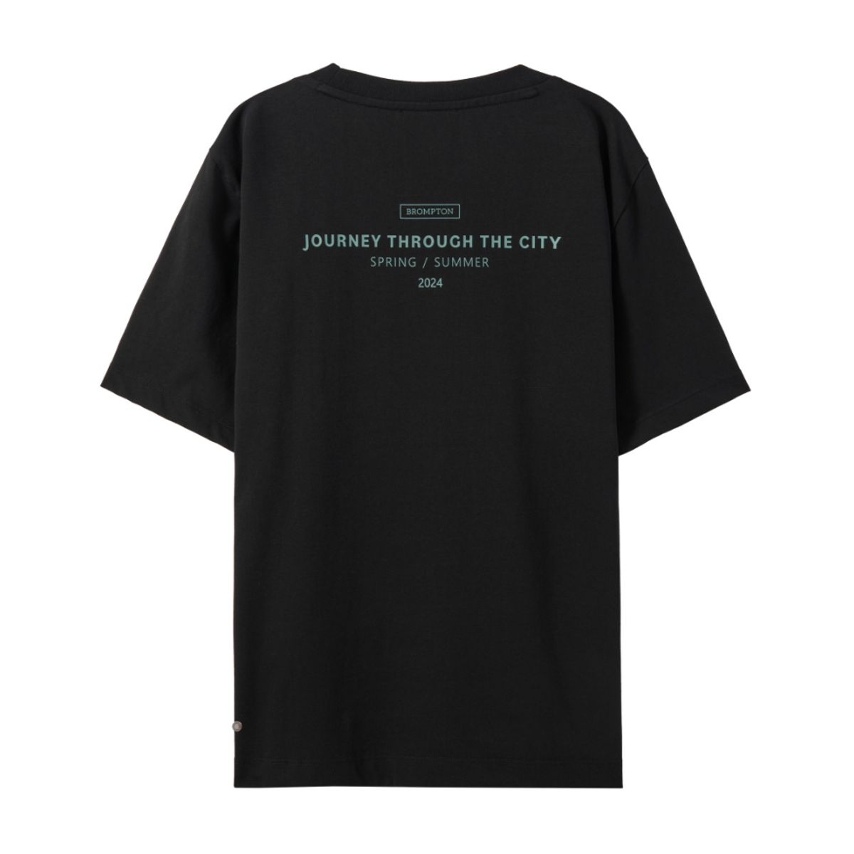 브롬톤 런던(BROMPTON LONDON) W BACK LETTERING T-SHIRT - BLACK (P242WTS353)