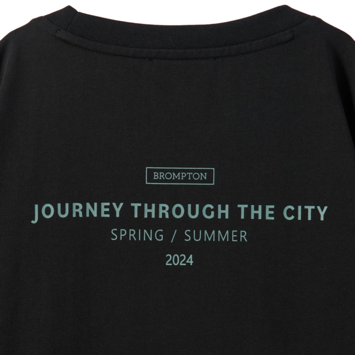 브롬톤 런던(BROMPTON LONDON) W BACK LETTERING T-SHIRT - BLACK (P242WTS353)