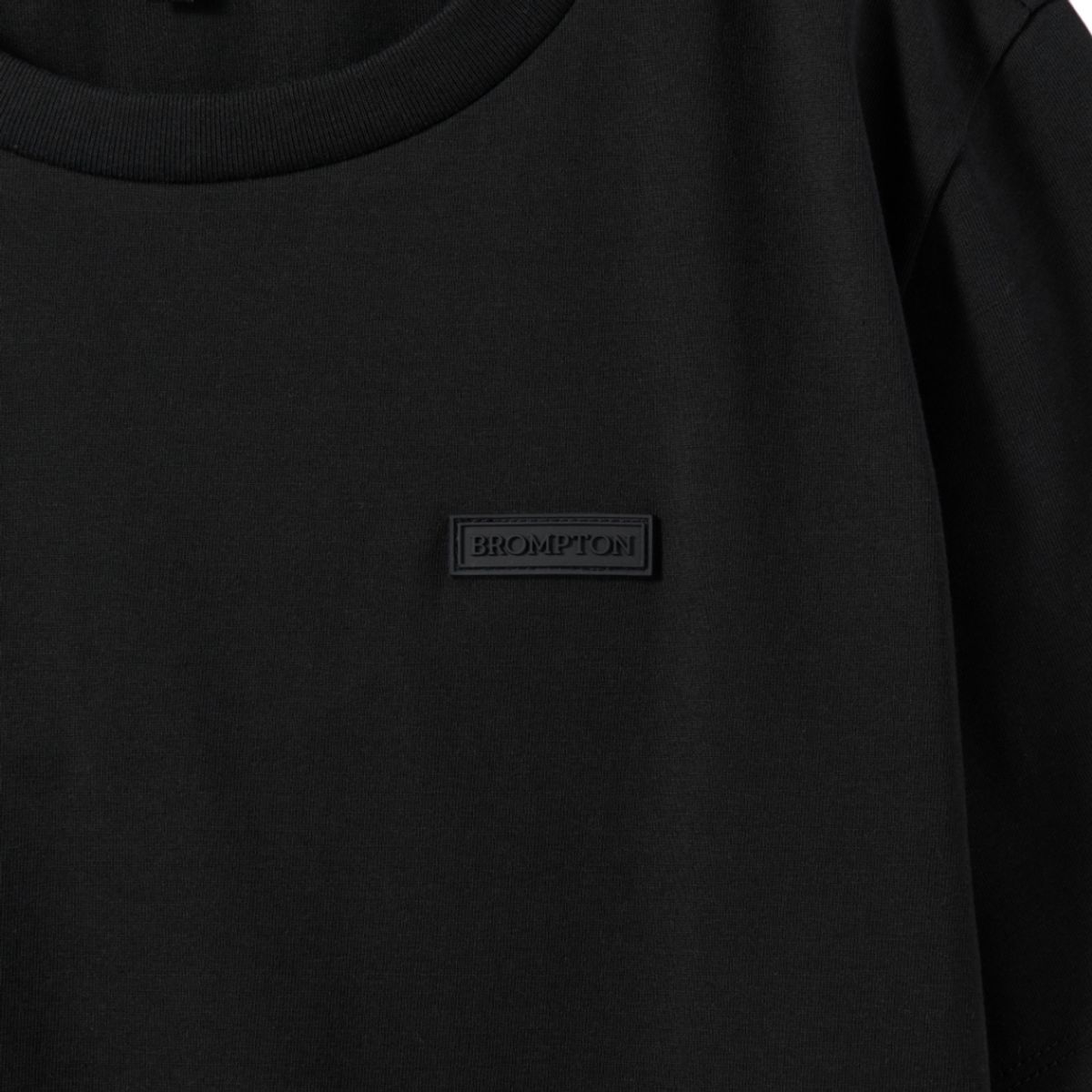 브롬톤 런던(BROMPTON LONDON) W BACK LETTERING T-SHIRT - BLACK (P242WTS353)