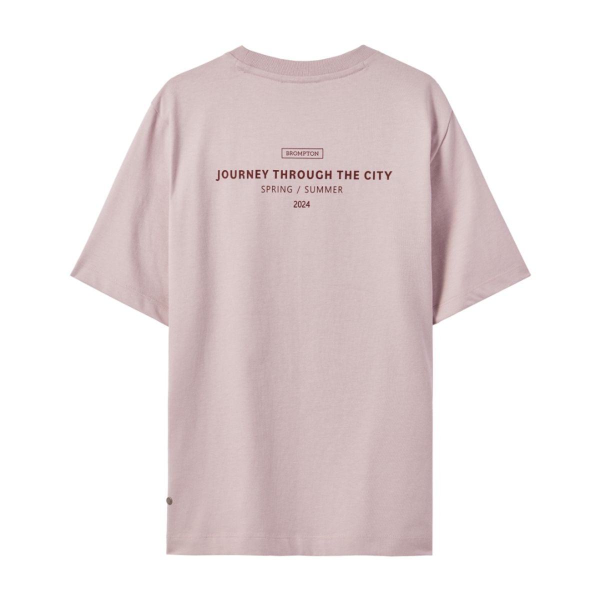 브롬톤 런던(BROMPTON LONDON) W BACK LETTERING T-SHIRT - PINK (P242WTS353)
