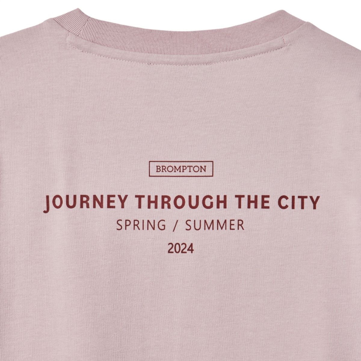 브롬톤 런던(BROMPTON LONDON) W BACK LETTERING T-SHIRT - PINK (P242WTS353)