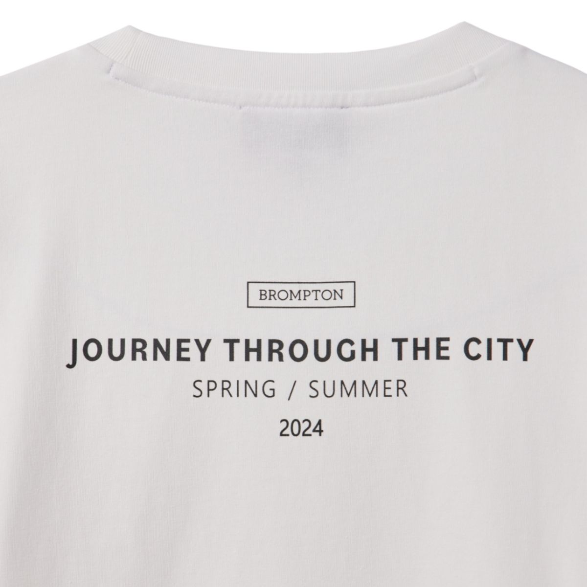 브롬톤 런던(BROMPTON LONDON) W BACK LETTERING T-SHIRT - WHITE (P242WTS353)