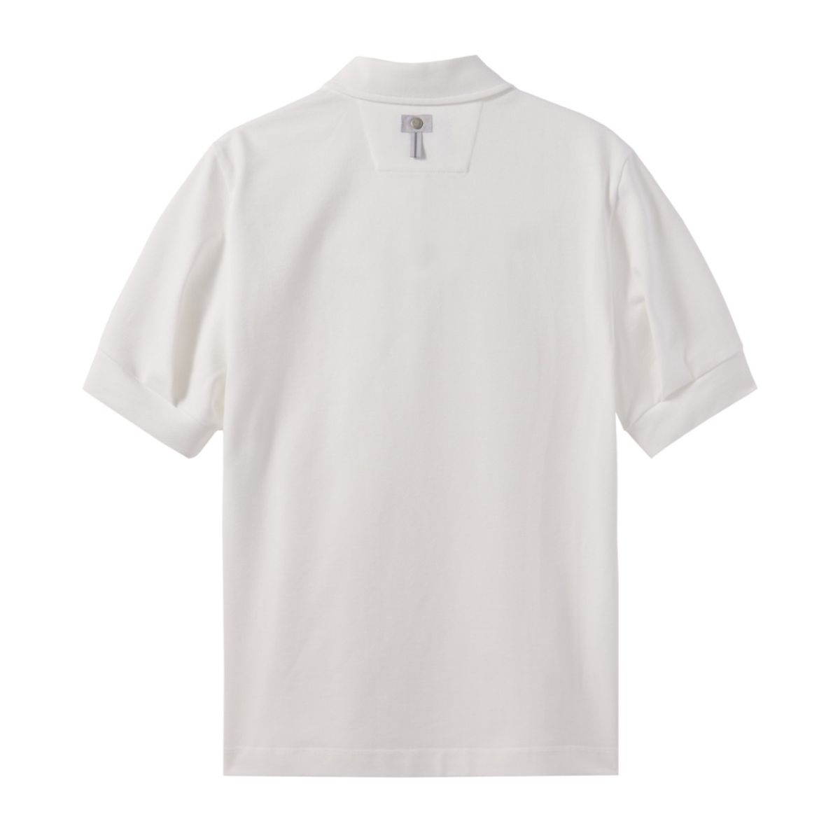 브롬톤 런던(BROMPTON LONDON) W HALF ZIP COLLAR T-SHIRT - WHITE (P242WTS352)