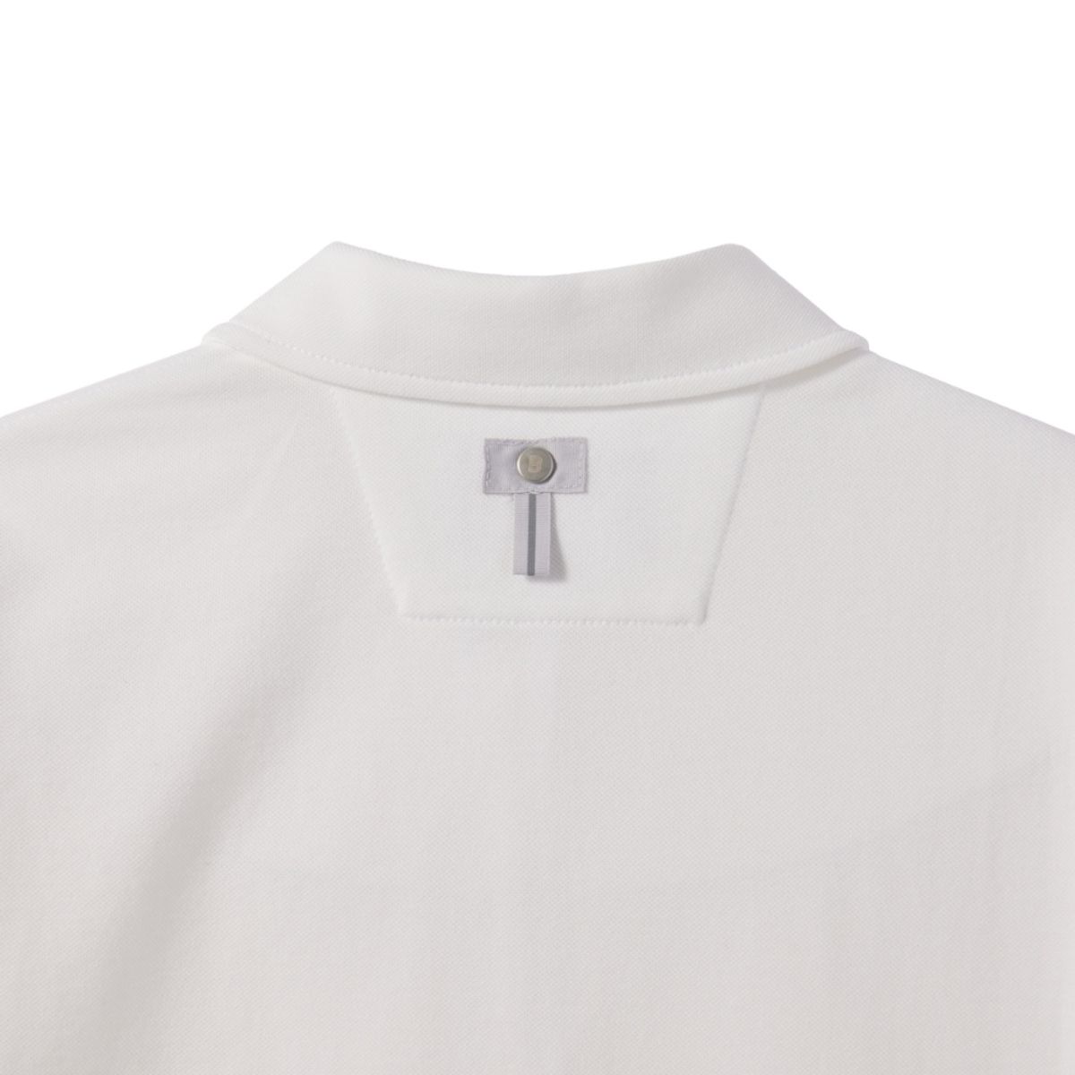 브롬톤 런던(BROMPTON LONDON) W HALF ZIP COLLAR T-SHIRT - WHITE (P242WTS352)