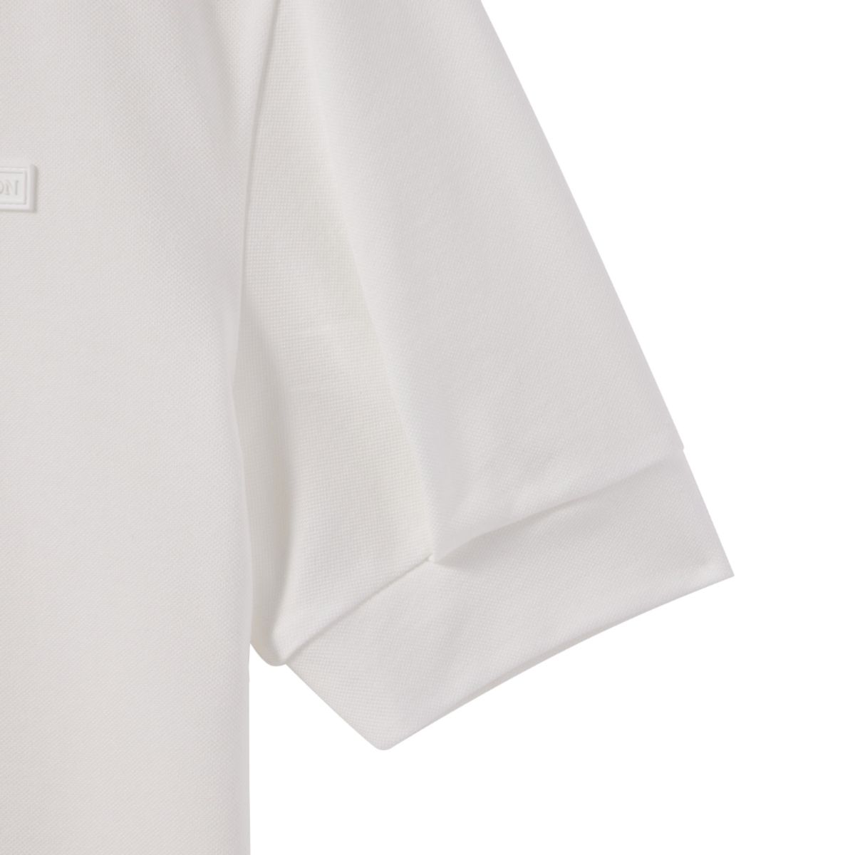 브롬톤 런던(BROMPTON LONDON) W HALF ZIP COLLAR T-SHIRT - WHITE (P242WTS352)