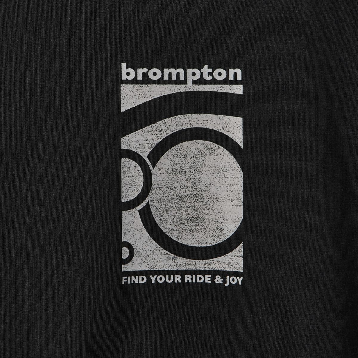 브롬톤 런던(BROMPTON LONDON) REFLECTIVE GRAPHIC T-SHIRT - BLACK (P242UTS126)