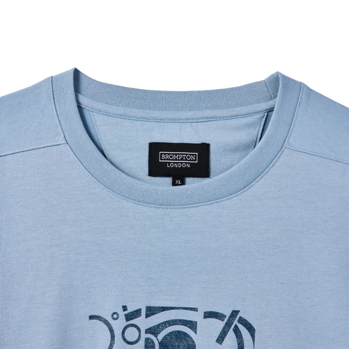 브롬톤 런던(BROMPTON LONDON) COMMUTER GRAPHIC T-SHIRT - L/BLUE (P242UTS127)