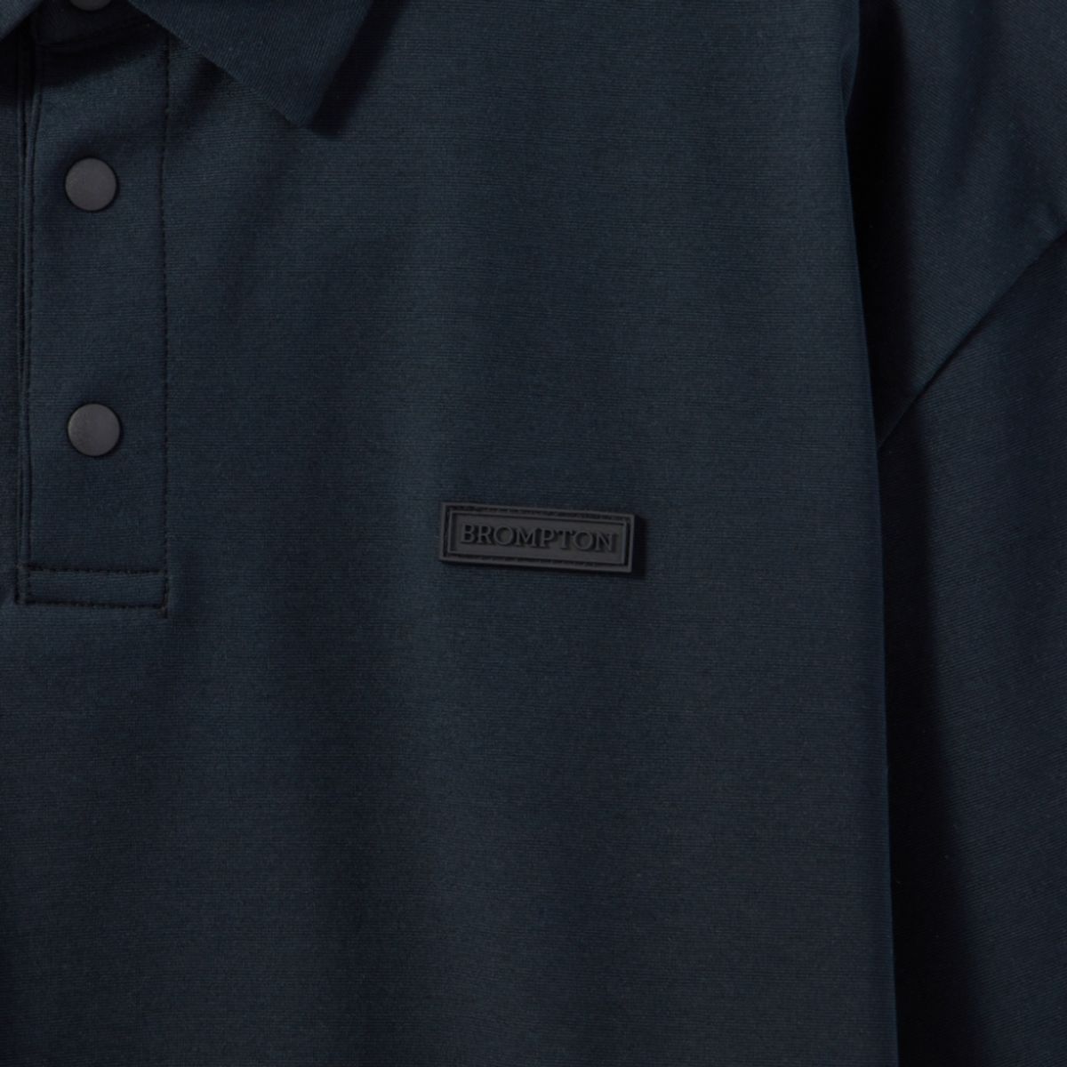 브롬톤 런던(BROMPTON LONDON) SUPIMA STRETCH COLLAR T-SHIRT - BLACK (P242UPL120)