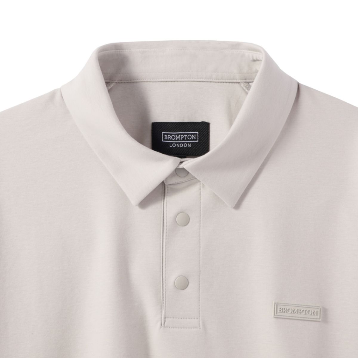 브롬톤 런던(BROMPTON LONDON) SUPIMA STRETCH COLLAR T-SHIRT - IVORY (P242UPL120)