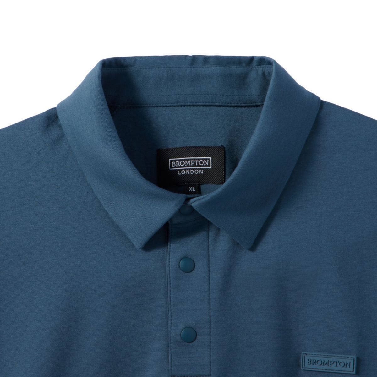 브롬톤 런던(BROMPTON LONDON) SUPIMA STRETCH COLLAR T-SHIRT - T/BLUE (P242UPL120)