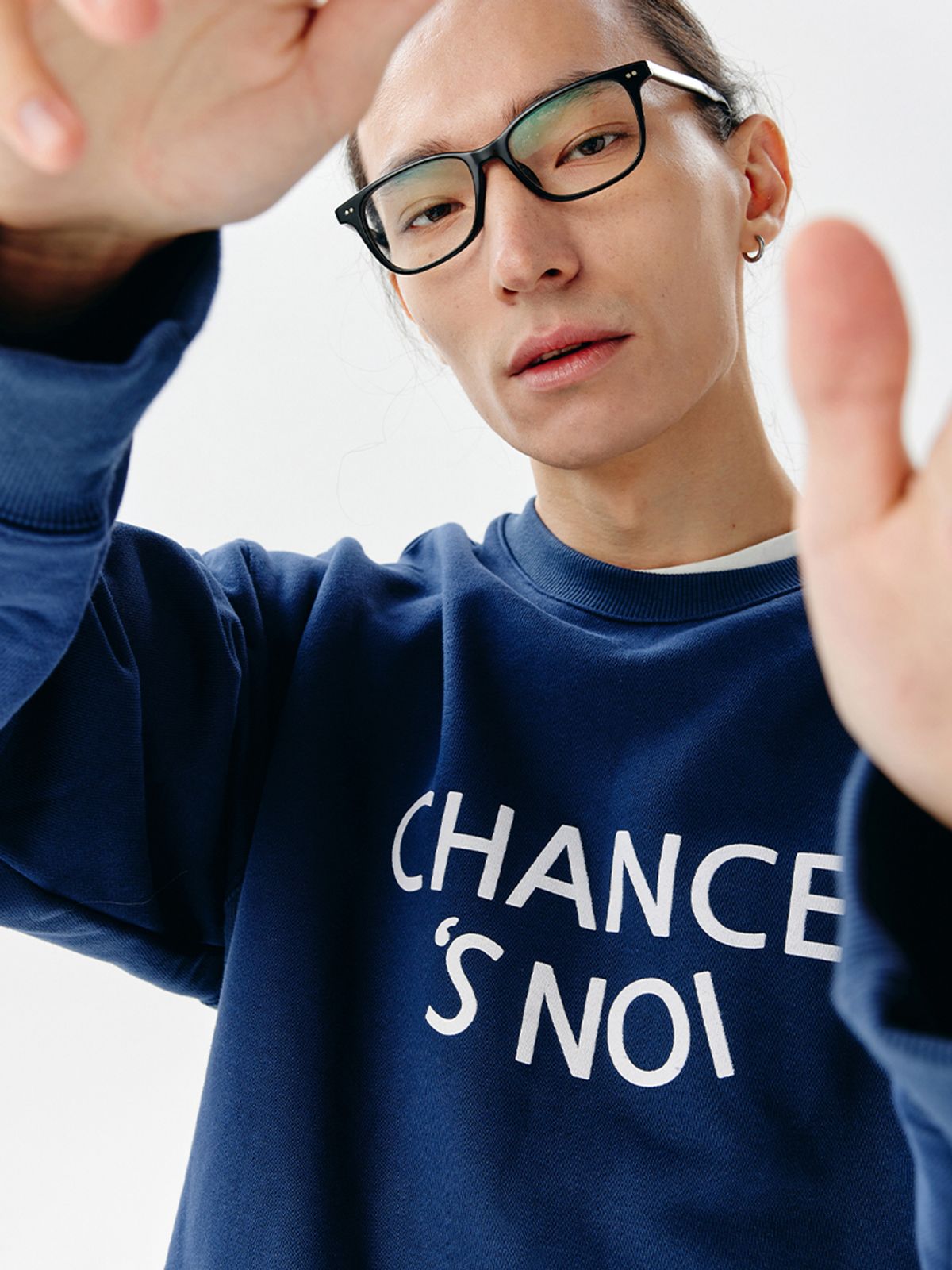 챈세스노이(CHANCE'S NOI) Snoi Sweat Shirt (Navy)