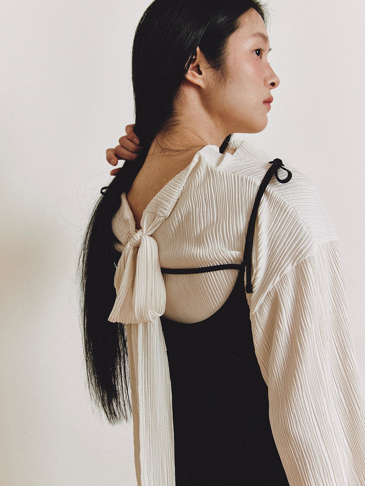 가니송(GANISONG) 브라이덜 뮤즈 슬립_블랙