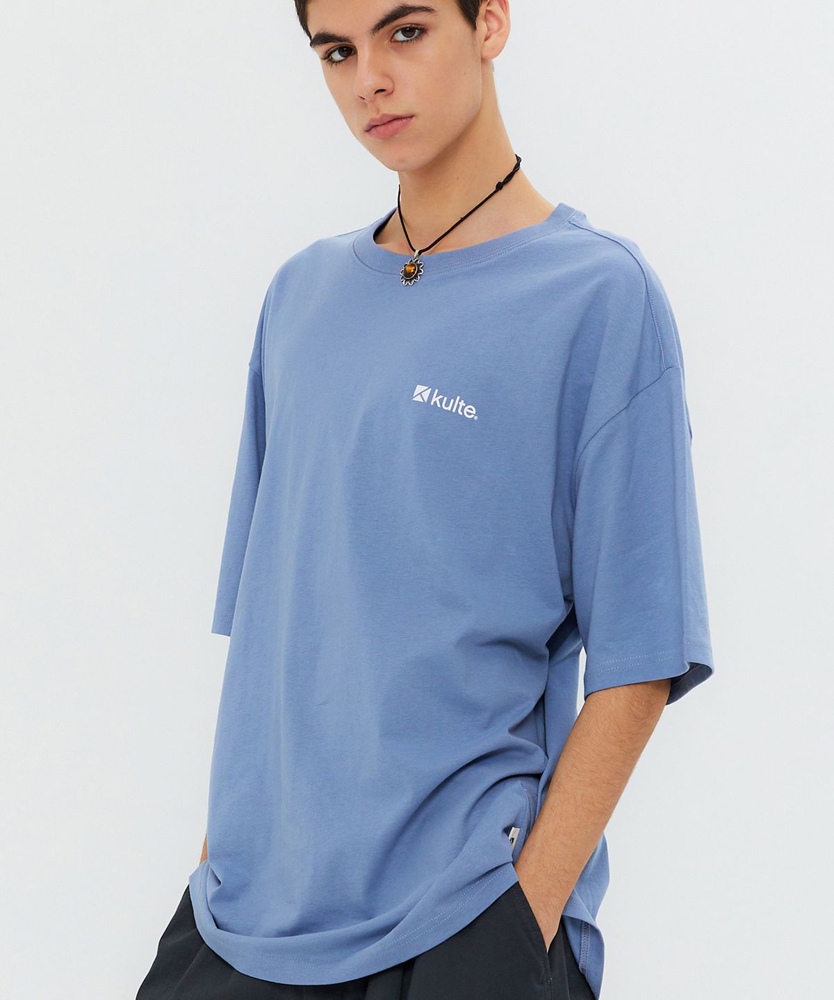 쿨트(KULTE) ICON LOGO T-SHIRT L.BLUE