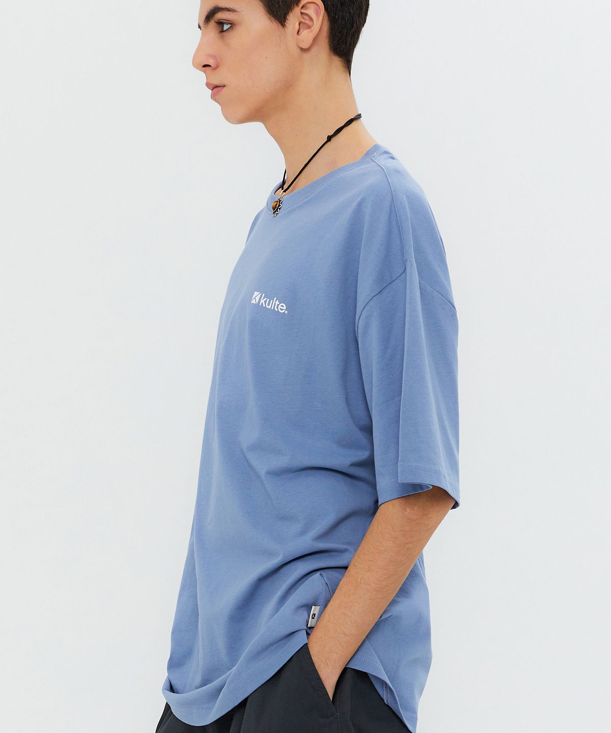 쿨트(KULTE) ICON LOGO T-SHIRT L.BLUE
